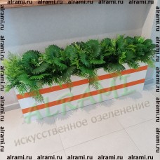 Блоки с искусственной зеленью (веерная пальма)